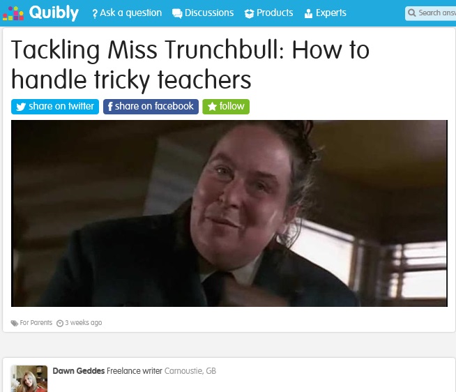 miss trunchbull      